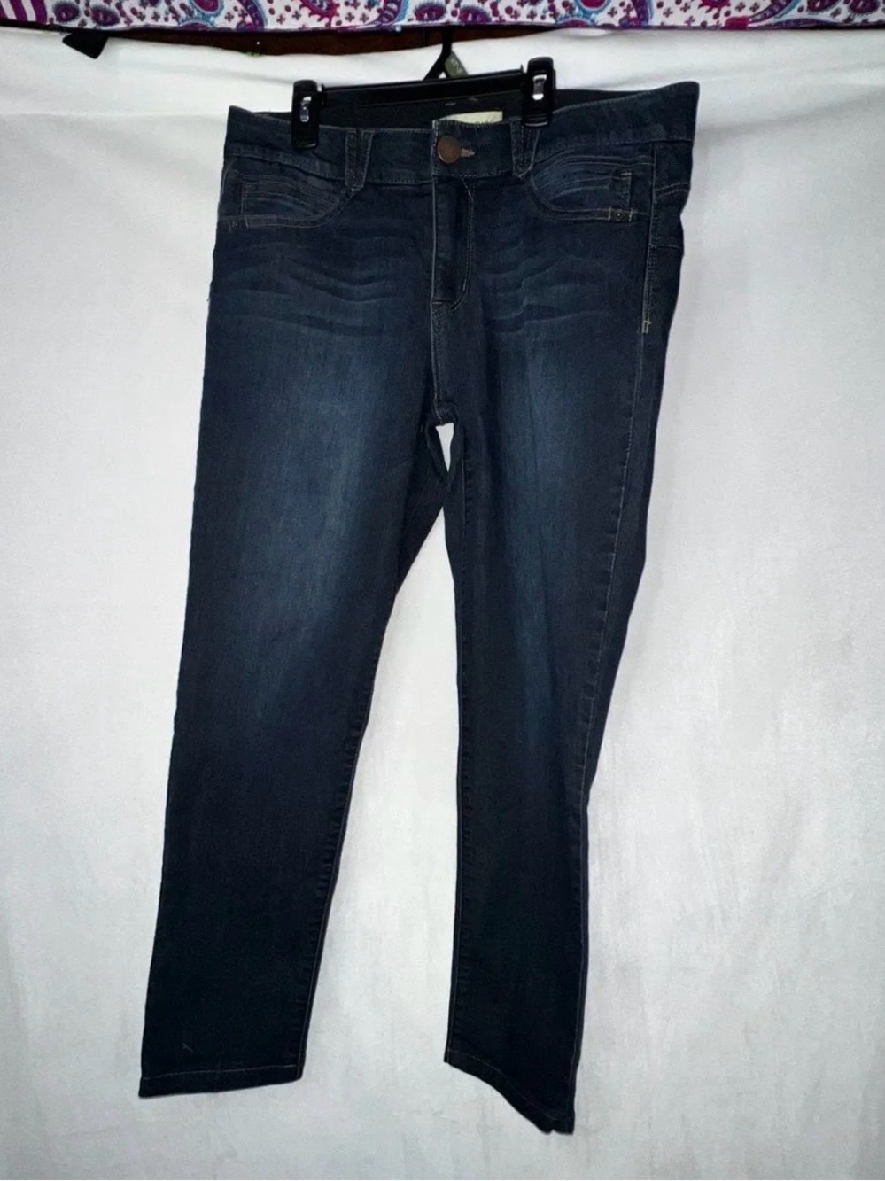 Democracy Size 14 Dark Wash Jeans Waist 17-19” Inseam 25"
